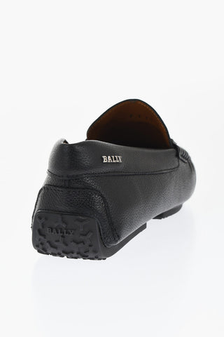 Grained Leather PEARCE Loafers with Iconic Detail
