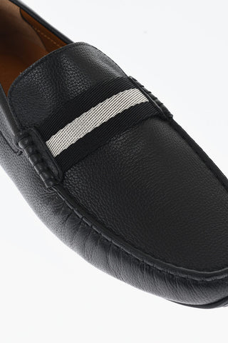 Grained Leather PEARCE Loafers with Iconic Detail