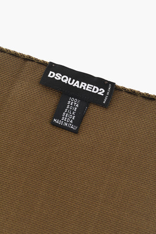 Solid-Color Silk Pocket Square with Micro Motifs