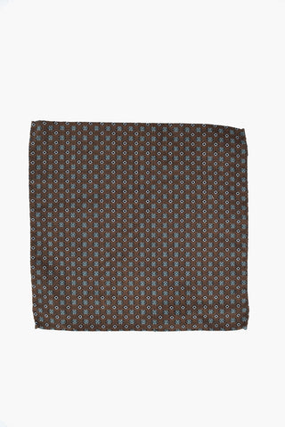 Patterned Silk and Cotton Pocket Square