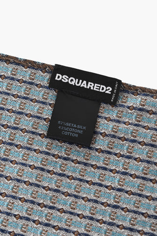 Patterned Silk and Cotton Pocket Square