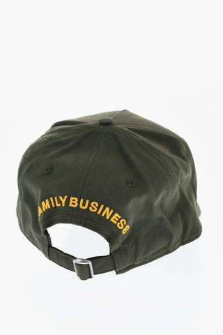 Cappello da Baseball In Twill di Cotone con Logo in Rilievo