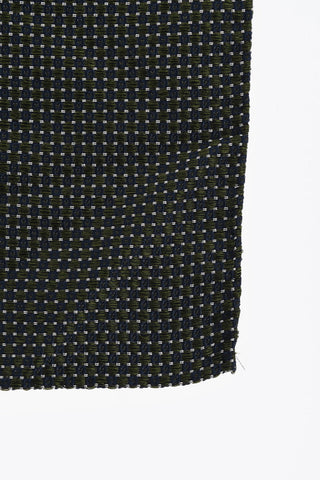 Checked Silk Pocket Square