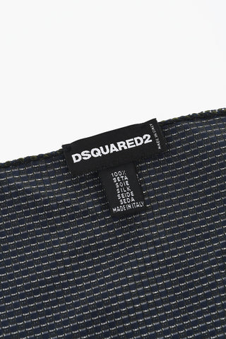 Checked Silk Pocket Square