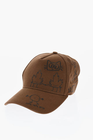 Cotton Cap with Contrasting Embroidery
