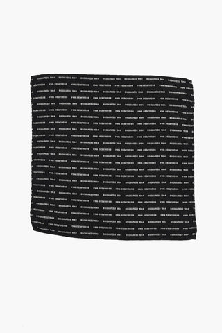 Fazzoletto da Taschino in Seta con Logo All-Over