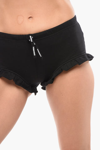 Shorts Pigiama con Dettaglio Ruffle