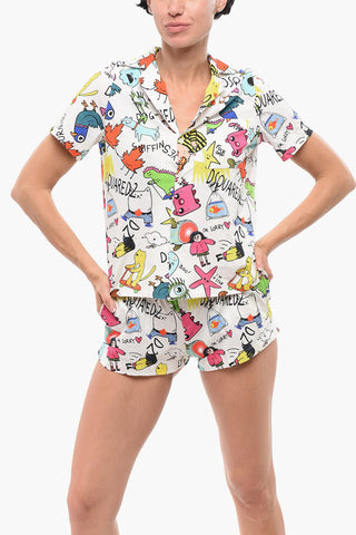 Printed Cotton Pijama Shirt