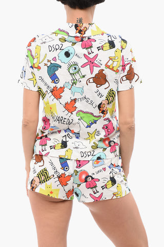 Printed Cotton Pijama Shirt