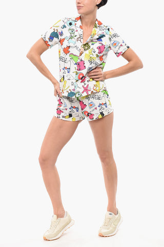 Printed Cotton Pijama Shirt