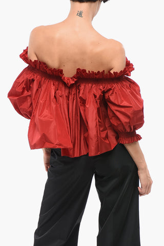 Silk Off-Shoulder Top