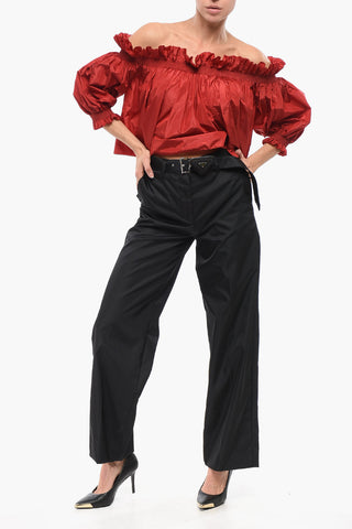 Silk Off-Shoulder Top