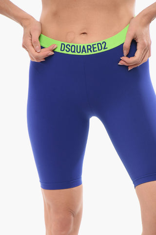 Underwear Microfiber Leggings with Logoed Elastic Band