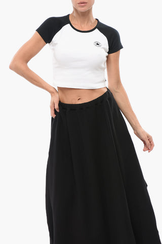 ALL STAR CHCUK TAYLOR Zweifarbiges Crop-T-Shirt mit Rundhalsausschnitt