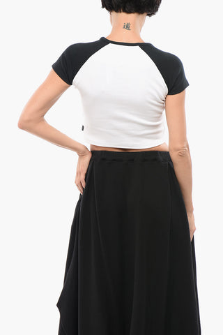 ALL STAR CHCUK TAYLOR Zweifarbiges Crop-T-Shirt mit Rundhalsausschnitt