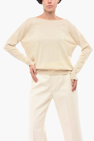 Solid Color Merino Wool Sweater