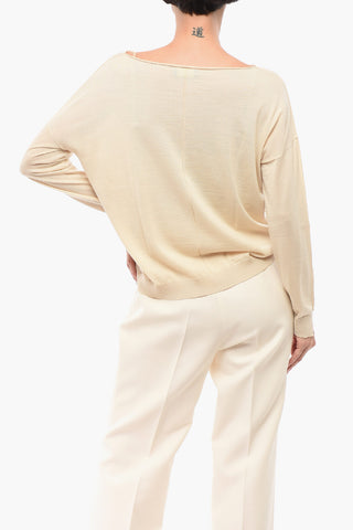 Solid Color Merino Wool Sweater