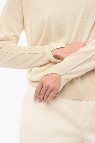 Solid Color Merino Wool Sweater