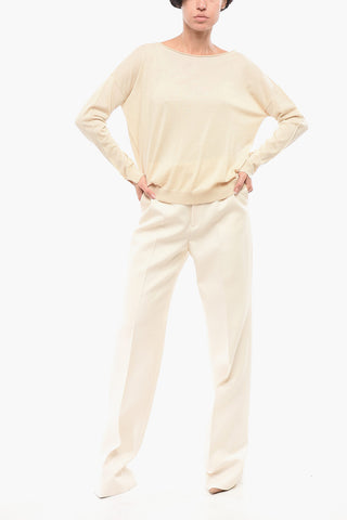 Solid Color Merino Wool Sweater