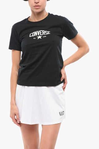 ALL STAR Crewneck Slim Fit T-Shirt with Embossed Logo