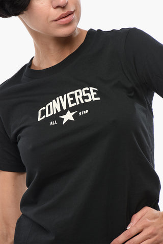 ALL STAR Crewneck Slim Fit T-Shirt with Embossed Logo