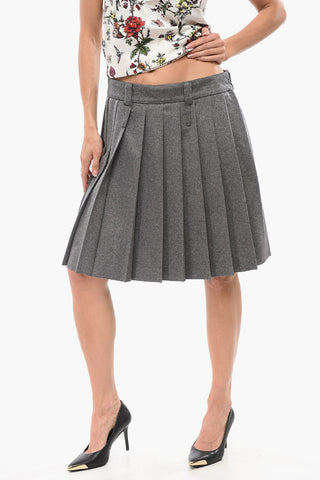 Cashmere Pleated Skirt