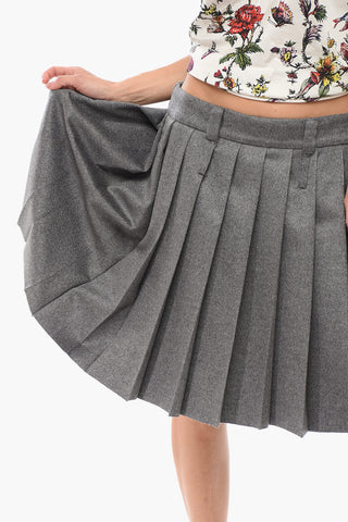 Cashmere Pleated Skirt