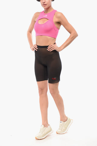 HONEY Sheer Biker Leggings