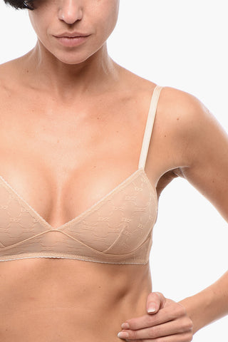 Reggiseno a Triangolo in Pizzo Monogram