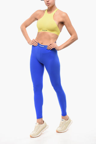Microfiber Sport Bra with Logoed Elastic Band