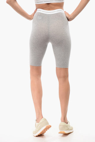 Cotton Blend Cycling Leggings