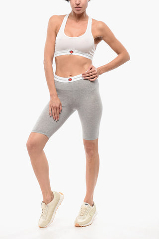 Cotton Blend Cycling Leggings
