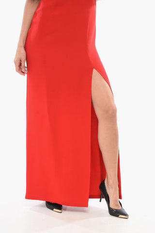 Abito Lungo in Seta con Mezze Maniche