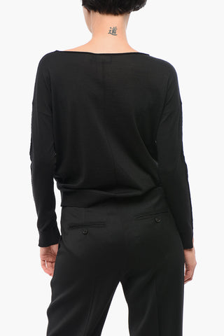 Solid Color Merino Wool Sweater
