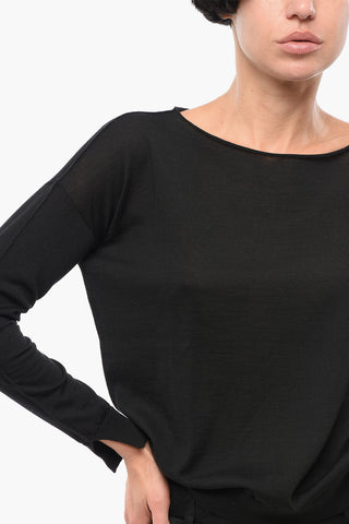 Solid Color Merino Wool Sweater