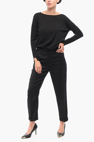 Solid Color Merino Wool Sweater