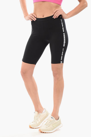 Underwear Biker Leggings with Logoed Bands
