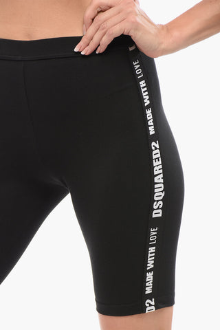 Underwear Biker Leggings with Logoed Bands