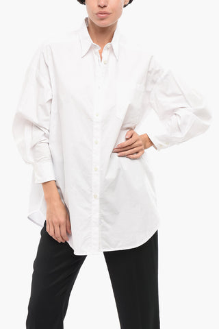 Camicia LOEWS Oversize in Popeline di Cotone con Taschino
