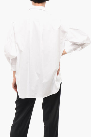 Camicia LOEWS Oversize in Popeline di Cotone con Taschino