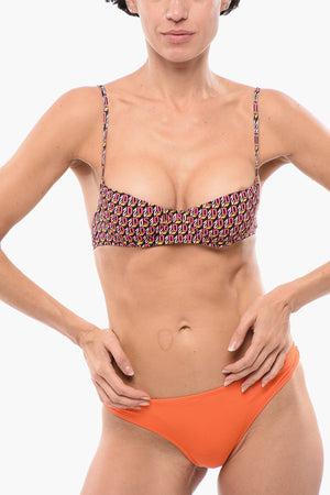 Reggiseno a Balconcino con Motivo Monogram