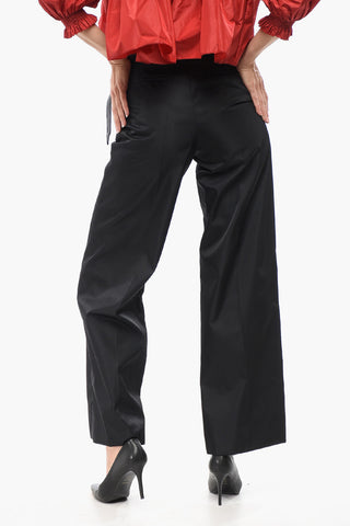 Re-nylon Straight Pants with Logoed Belt