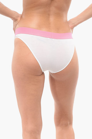 Cotton Blend Slip with Logoed Elastic Waistband