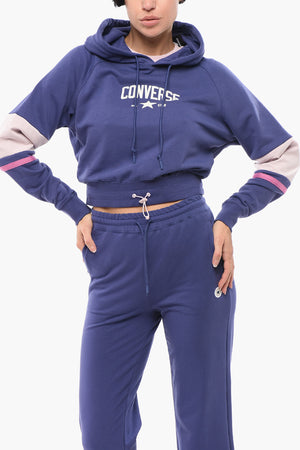 ALL STAR Hoodie aus angerautem Baumwollmix mit Kordelzug