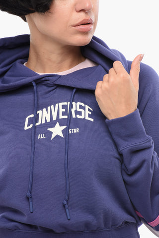 ALL STAR Hoodie aus angerautem Baumwollmix mit Kordelzug