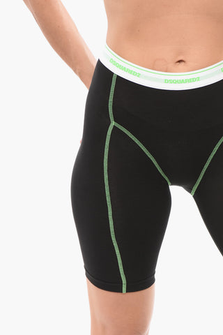 사이클 레깅스 Underwear 노출 솔기 장식