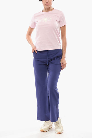 ALL STAR Solid-Color Crewneck T-Shirt with Embossed Logo