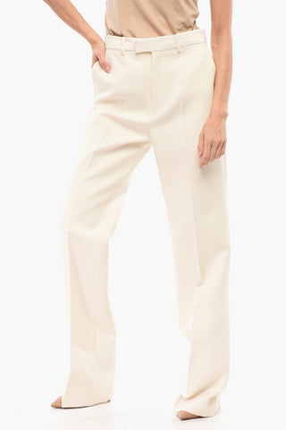 Pantaloni Wide Leg con Pince