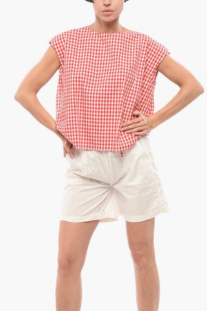 Two-Tone Buffalo Check Blouse