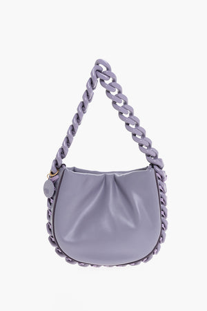 Faux Leather Shoulder Bag PUFFY with Chain